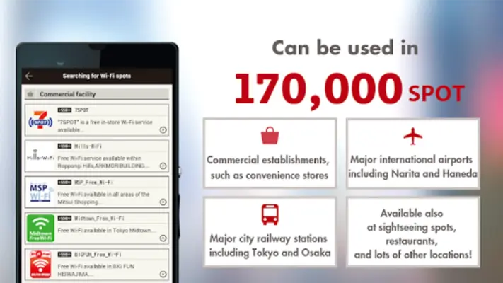 Japan Wi-Fi android App screenshot 2